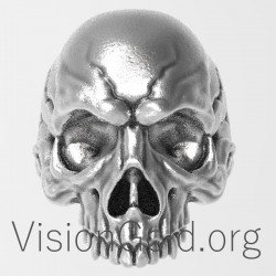 Ανδρικο Δαχτυλιδι 925 Νεκροκεφαλη 0125