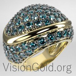 Amazing Bold Zircon Sterling Silver Ring Thanksgiving Christmas