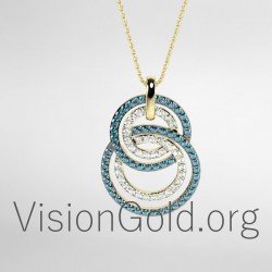 Ожерелье с подвеской Золото 0354