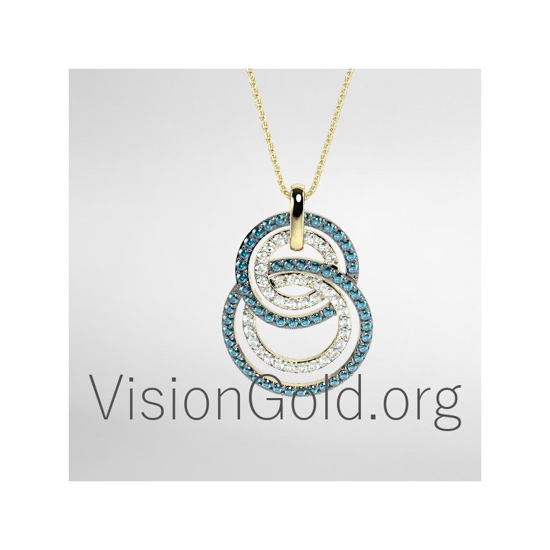 Gold Pendant Necklace 0354