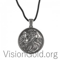 Ασημενιο Μενταγιον Νοσταλγια 0349