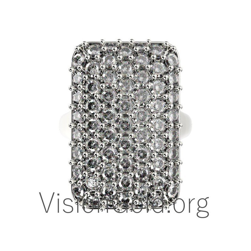 Anillo Único Mujer Oro Con Piedras 0634