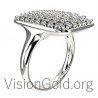Unique Women's Gold Ring 0634
