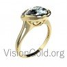 Aquamarine Engagement Ring 0635