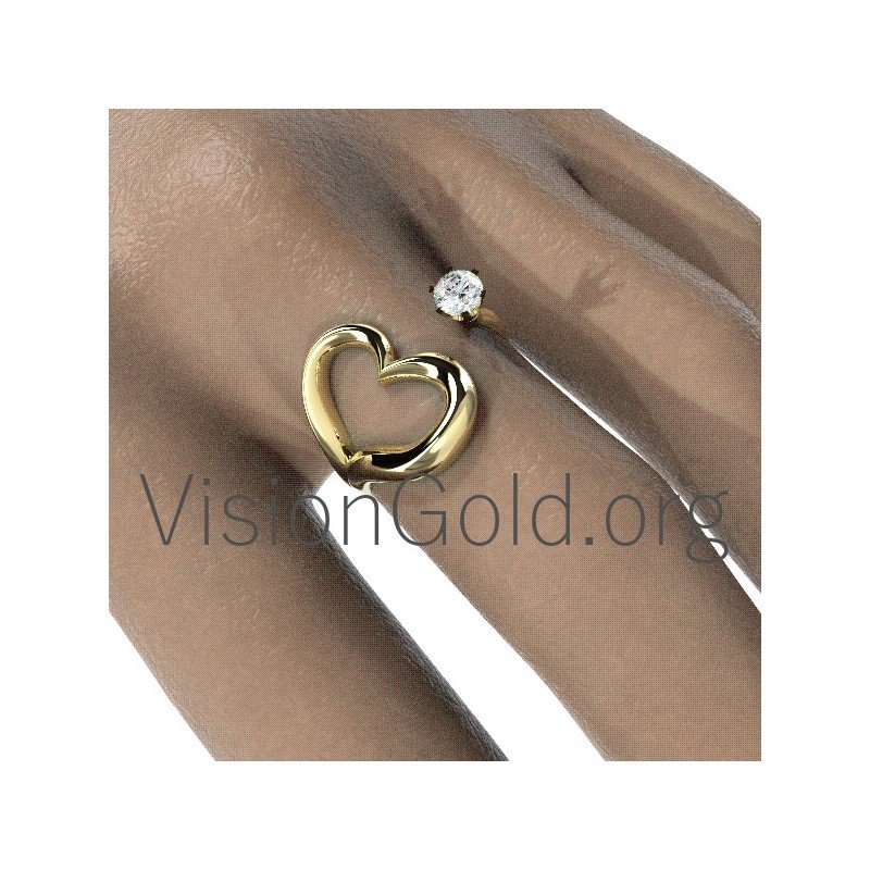 Fashion Δαχτυλιδι Καρδια  0640