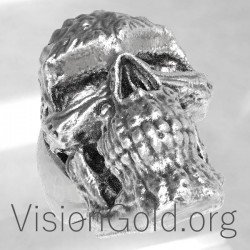 Anillo Calavera Plata 0133