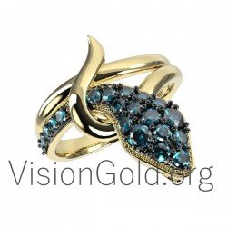 Anillo Mujer Serpiente Oro 0642
