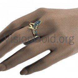 Anillo Mujer Serpiente Oro 0642