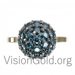 Impresionante anillo de mujer en 18 o 14 quilates 0643