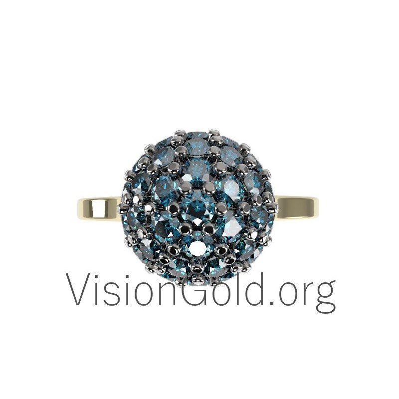 Impresionante anillo de mujer en 18 o 14 quilates 0643