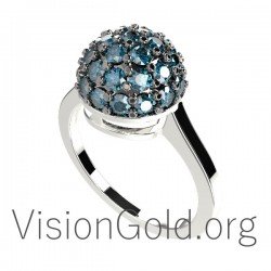 Impresionante anillo de mujer en 18 o 14 quilates 0643