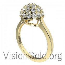 Εντυπωσιακο Γυναικειο Δαχτυλιδι Σε 18 ή 14 Καρατια 0643