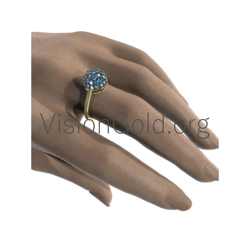 Impresionante anillo de mujer en 18 o 14 quilates 0643