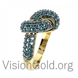 Latest Timeless In-style Women's Ring With Diamonds 0644