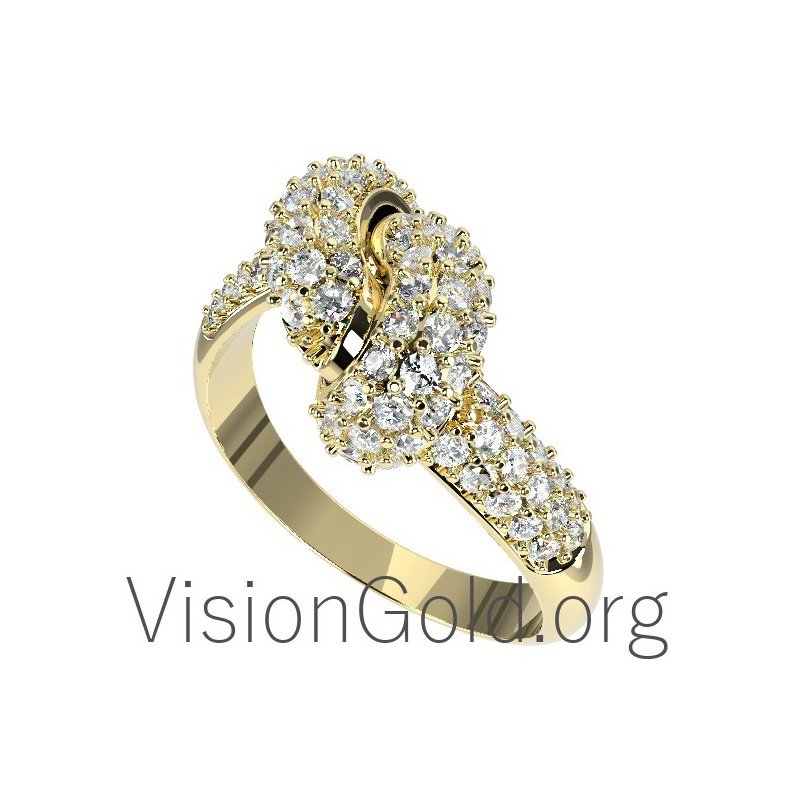 Instyle Γυναικειο Δαχτυλιδι Με Διαμαντια 0644