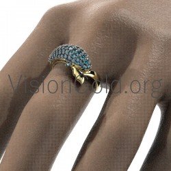 Γυναικειο Δαχτυλιδι Δελφινι 0647