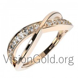 Женское кольцо с бриллиантами 0649