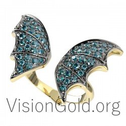 Mode Ring 18 Karat mit Diamanten 0652