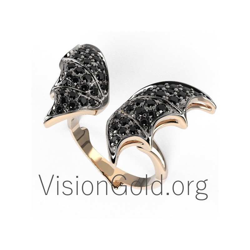 Anillo de diamantes de moda de 18 quilates 0652
