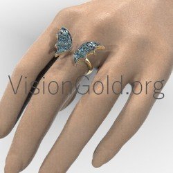 Fashion Δαχτυλιδι 18 Καρατιων Με Διαμαντια 0652