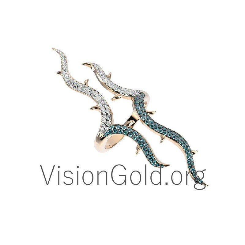 Anillo de mujer de vanguardia 0653