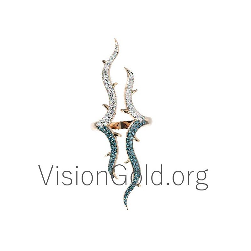 Anillo de mujer de vanguardia 0653