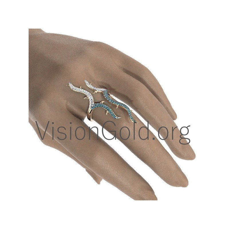 Anillo de mujer de vanguardia 0653
