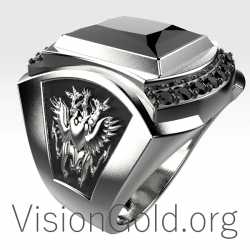 Black Stone Men Ring 0140