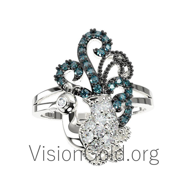 Γυναικειο Δαχτυλιδι  Με Ζιργκον Πετρες 0654