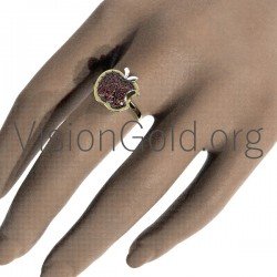 Women's Beauty Apple Ring 0655