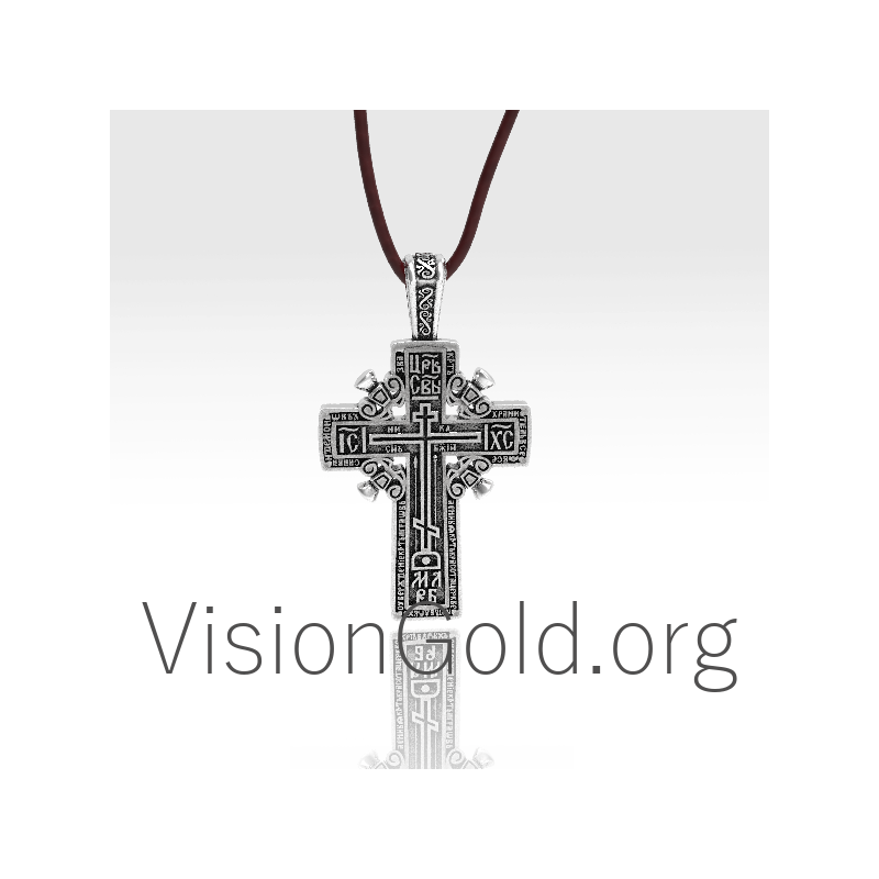 Christian Orthodox Crucifix Greek Russian Jesus Cross Pendant 0021