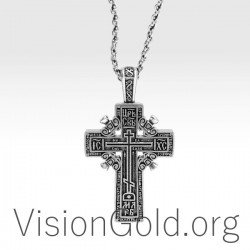 Christian Orthodox Crucifix Greek Russian Jesus Cross Pendant 0021