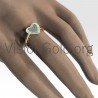 Diamond Heart Ring In 18K Gold With Diamonds 0660