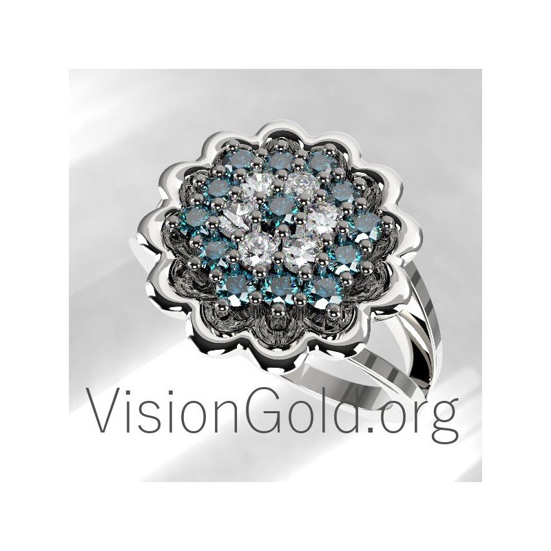 14k Gold  Rosette Ring 0659