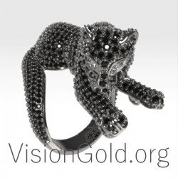 Panther Ring 18K Mit Brillanten 0665