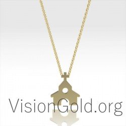 Χρυσο Κολιε Εκκλησακι 0365