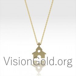 Gold Charm Christian Necklace 0365