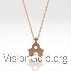 Χρυσο Κολιε Εκκλησακι 0365