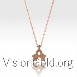 Gold Charm Christian Necklace 0365