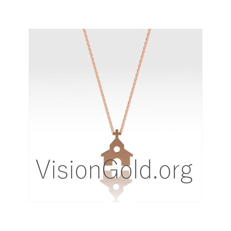 Gold Charm Christian Necklace 0365