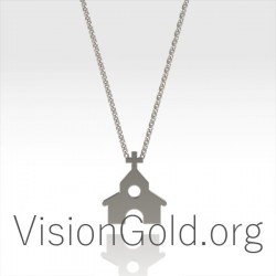 Gold Charm Christian Necklace 0365