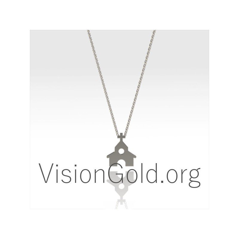 Gold Charm Christian Necklace 0365