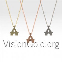 Gold Charm Christian Necklace 0365