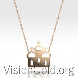 Χρυσο Κολιε Εκκλησιτσα 0364