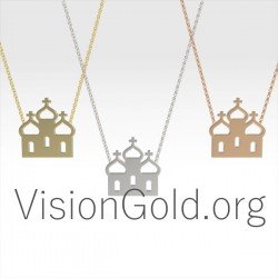 Χρυσο Κολιε Εκκλησιτσα 0364