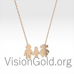 Κολιε Οικογενεια Με Αγορακι 0369