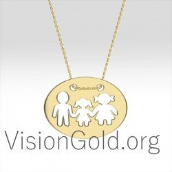 Κολιε Οικογενεια Με Κοριτσακι 0372