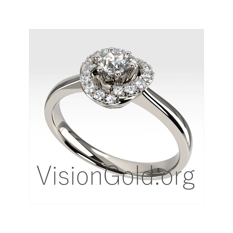 Beautiful Solitaire Engagement Ring Design 0033