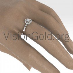 Hufeisen Mono Ring mit Diamanten 0033