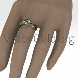 Εναλλακτικο Μονοπετρο Για Προταση Γαμου Με Aquamarine 0034